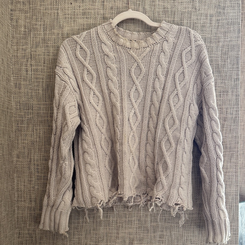 Pistola Cable Knit Sweater in Cream